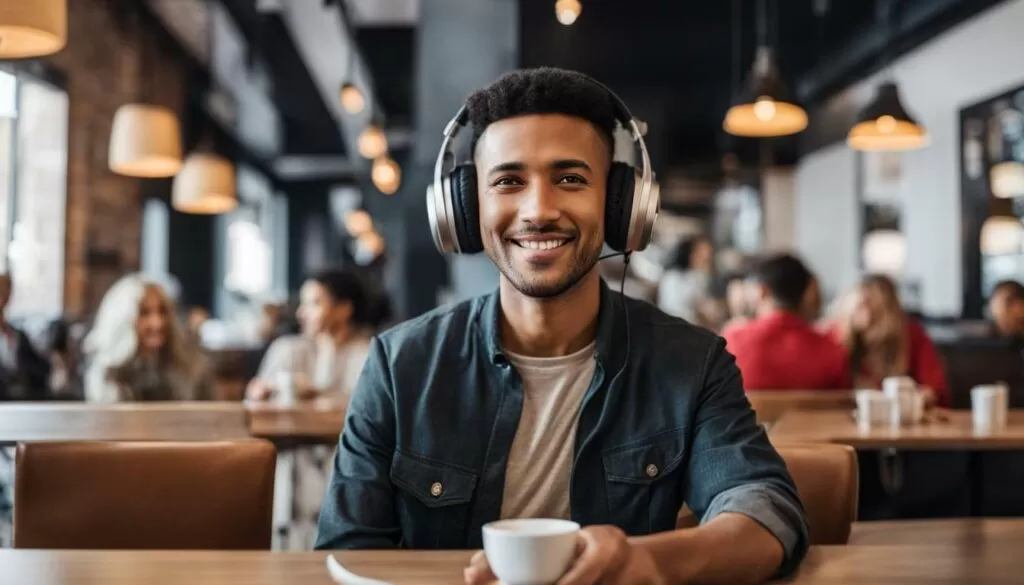 autistic adult using noise canceling headphones autistic adult using noise canceling headphones