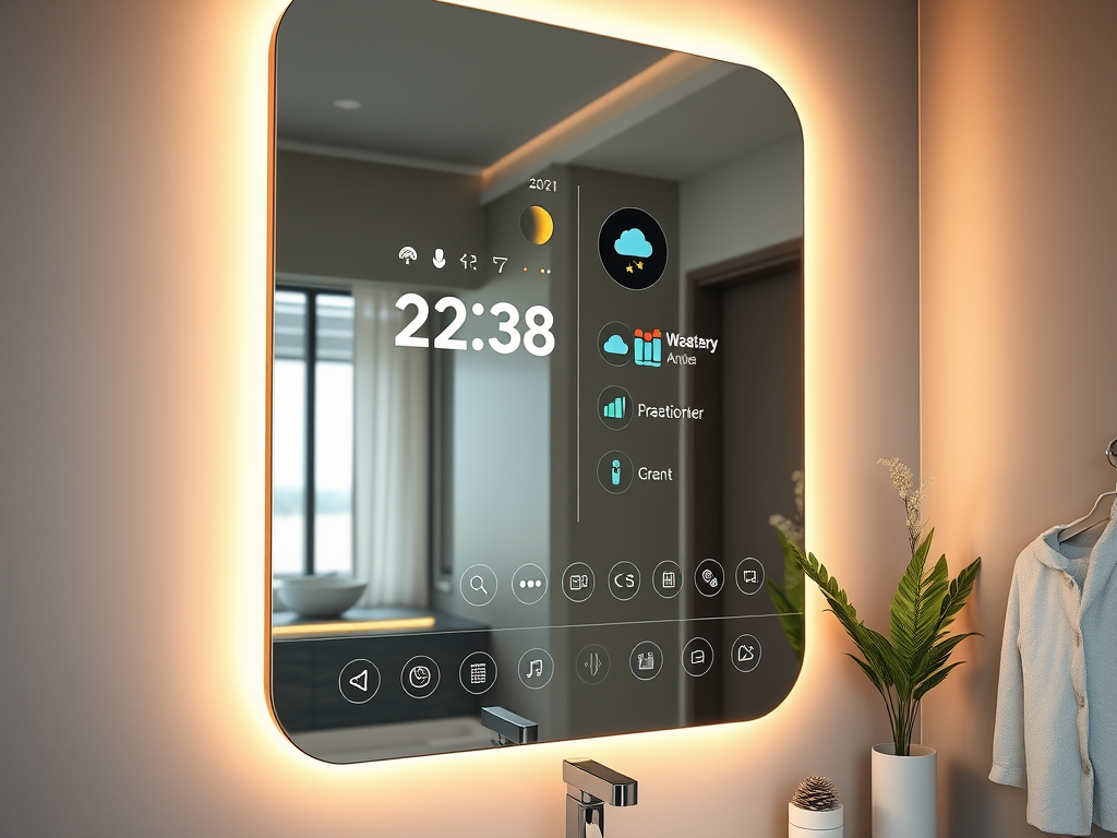 Voice-Controlled Smart Mirrors with Built-in Virtual Assistants